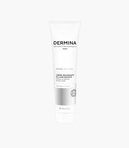 DERMINA SENSIBLANC FOAMING CREAM FACE 100ML ديرمينا سينسيبلانك غسول مفتح لبشرة اكثر اشراقا 100 مل