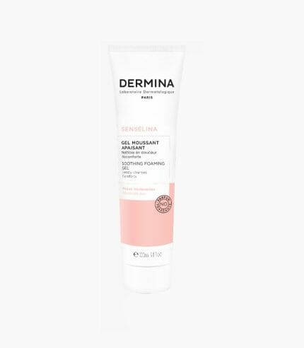 ديرمينا سينسيلينا غسول ديرمينا سينسيلينا غسول جل رغوي لتنظيف البشرة 100مل DERMINA SENSELINA FOAMING GEL 100ML